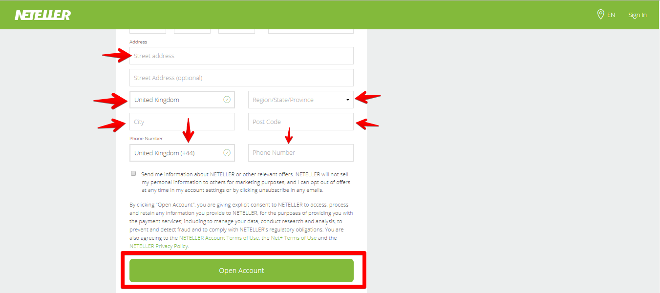 how to create a neteller account